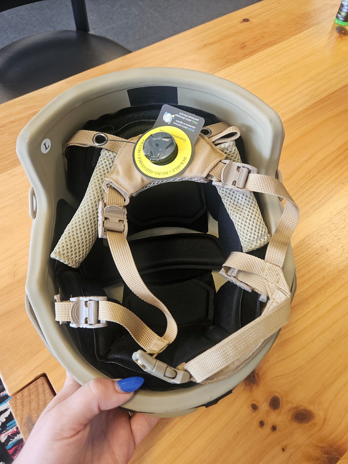 Level 3a Ballistic Helmet (Black, Green, or Tan)