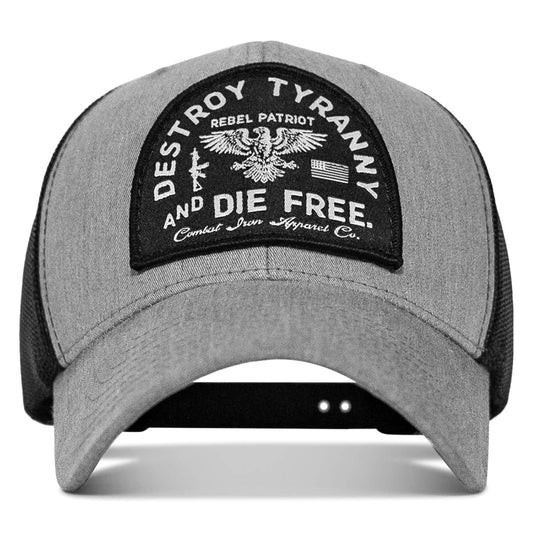 Destroy Tyranny And Die Free Hat Combat Iron